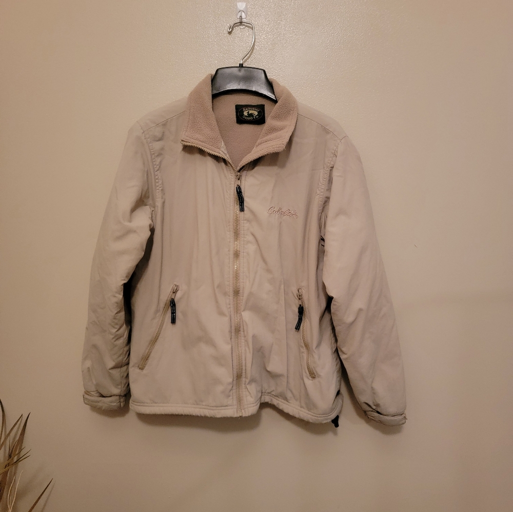 Vintage Tan Cabela’s Hunting Stillwater Supply Warm Windbreaker Jacket Size S